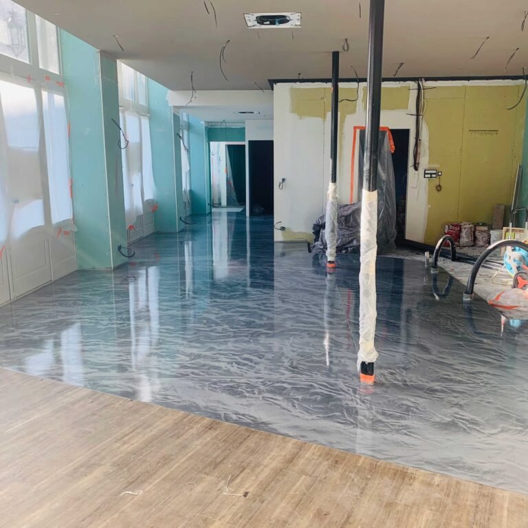 Autolissant marbré, réalisation 35