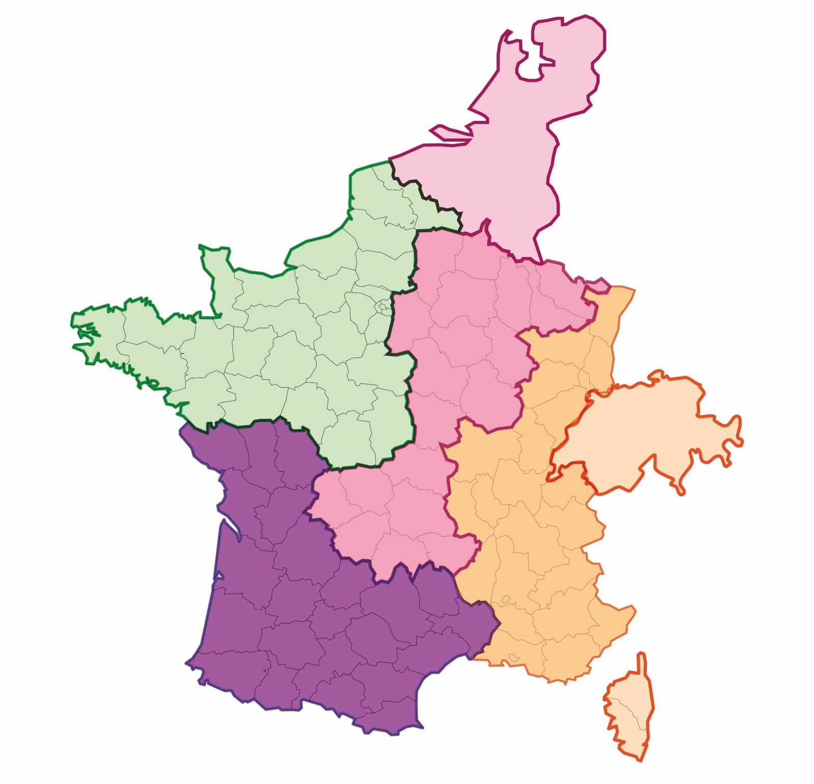 Carte des secteurs commerciaux Impact Systems