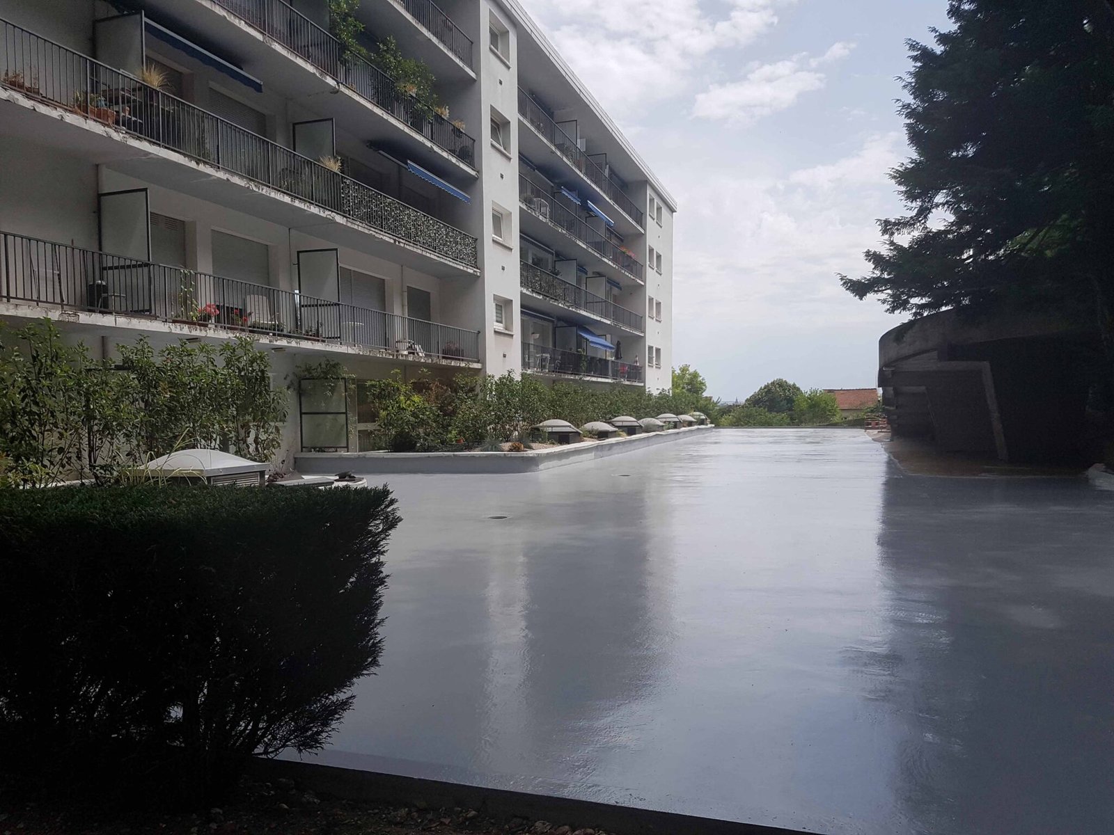 Étanchéité liquide, réalisation 1